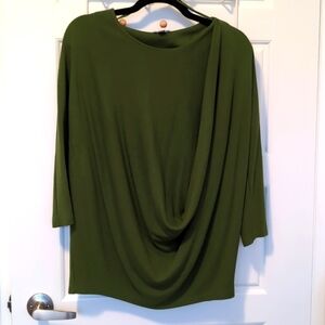 COS Dark Green Oversized Top in Women's size Small
